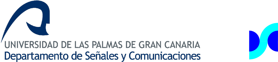 Logo Policromado de la ULPGC combinado con el del DSC en Horizontal y con fondo transparente